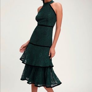Lulus Lace Tiered Dress